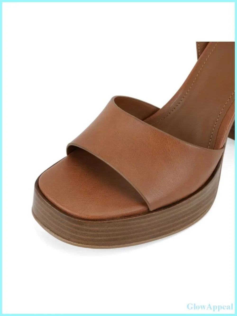 Platform Heels Open Toe Chunky Block Heel Ankle Strap Sandals